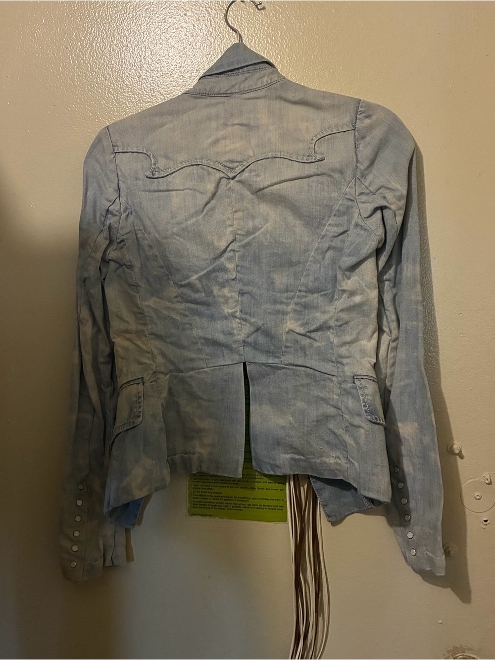 Parasuco Light Blue Denim-Style Blazer